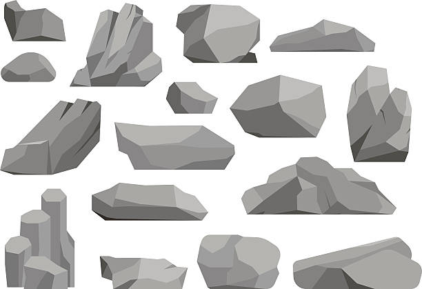 ilustracja wektorowa skał i kamieni - rock vector stack heap stock illustrations