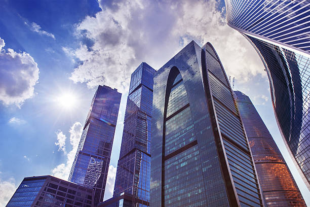 istock Skyscrapers in Moscow city 596092684