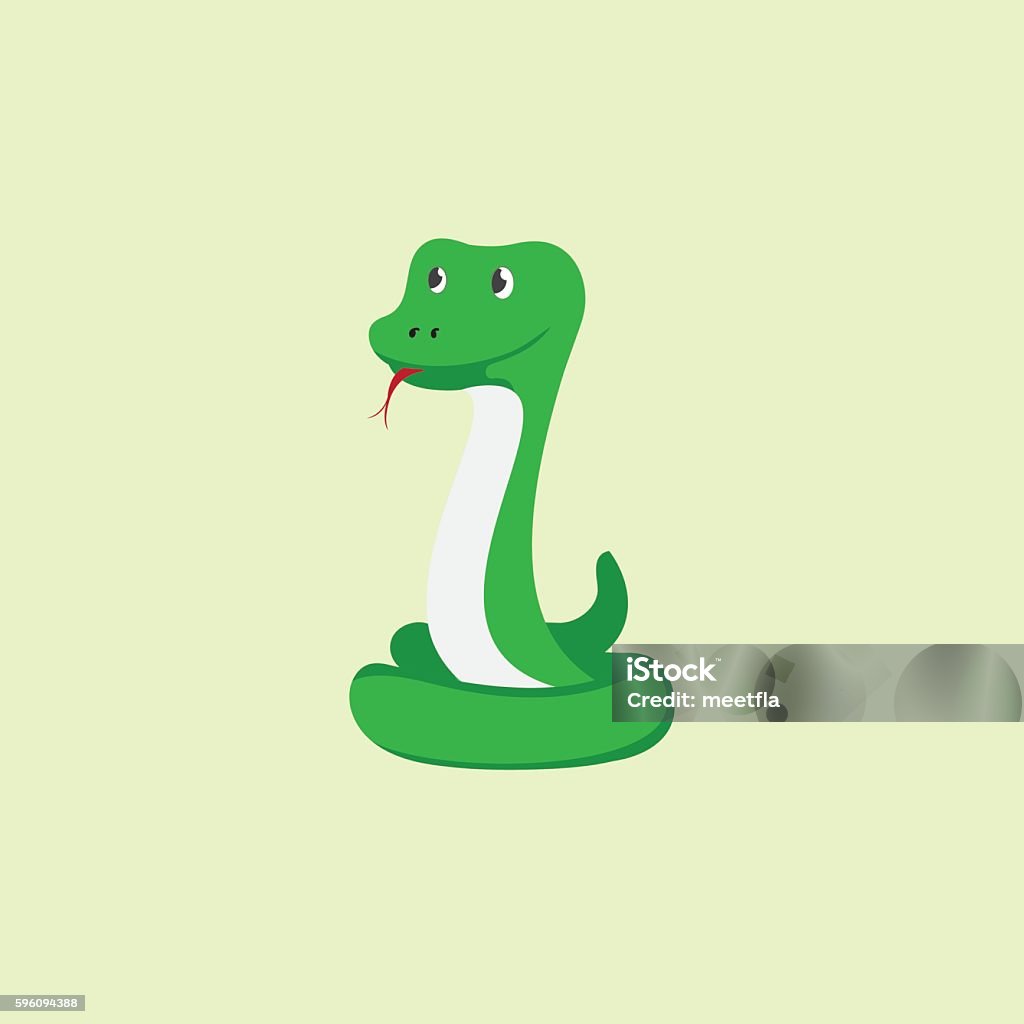 Illustration snake Illustration cartoon character snake Cartoon stock vector