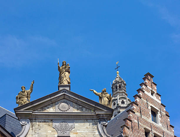 istock Sculptures on St. Paul's Church (Sint-Pauluskerk) in Antwerp, Belgium 596340020