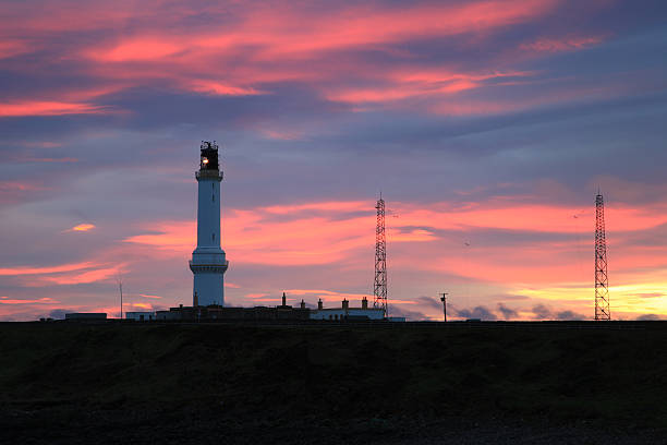 istock Girdleness Lighthouse in Aberdeen, Scotland 596341174