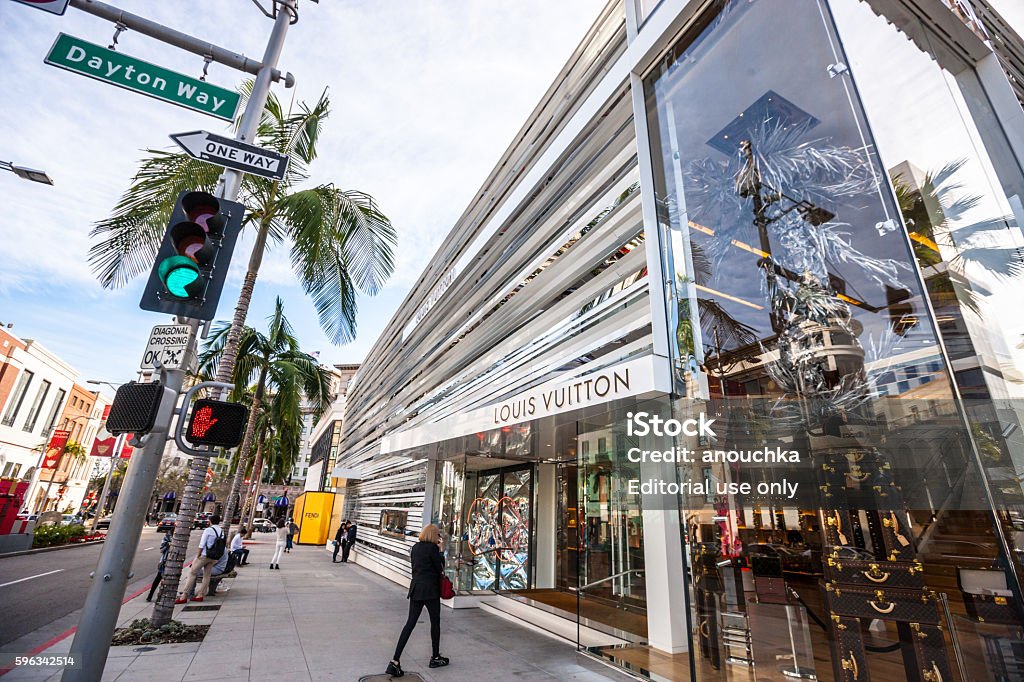 Louis Vuitton Store On Rodeo Drive Ca Usa Stock Photo - Download