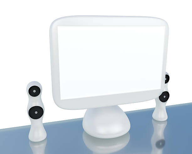 istock Modern, futuristic LCD computer monitor 596342648