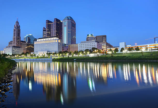istock Downtown Columbus, Ohio at dusk 596345132