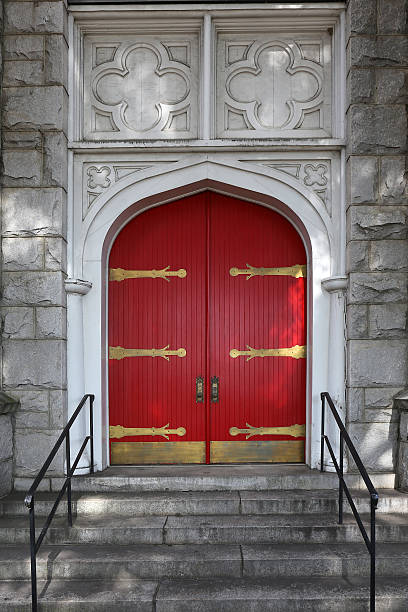 istock Wooden Church Doors 596345672