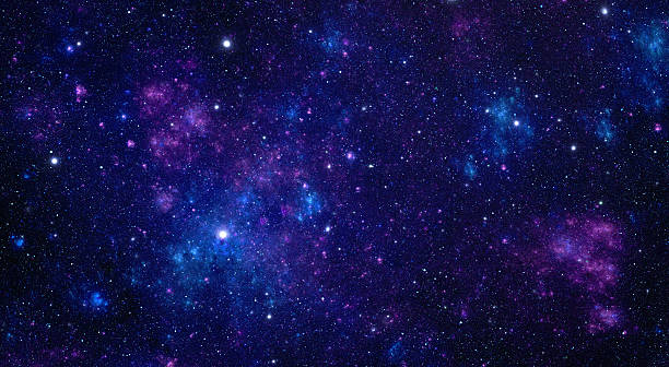 blue nebula - galaxy stockfoto's en -beelden