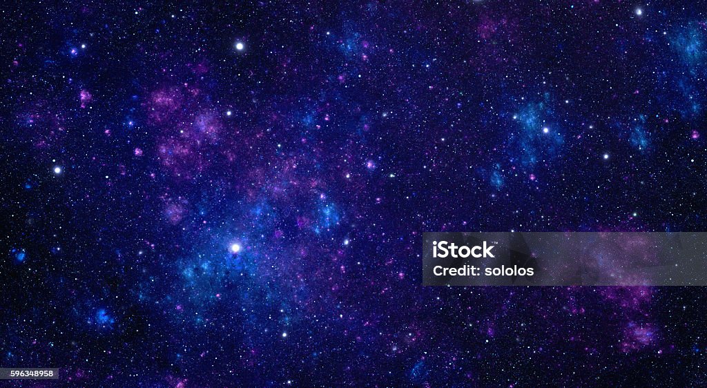 Blue nebula Blue nebula background Outer Space Stock Photo