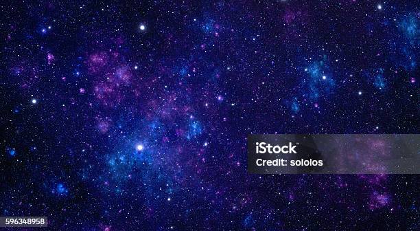 Blue Nebula Stock Photo - Download Image Now - Outer Space, Backgrounds, Galaxy