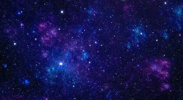 Blue nebula background