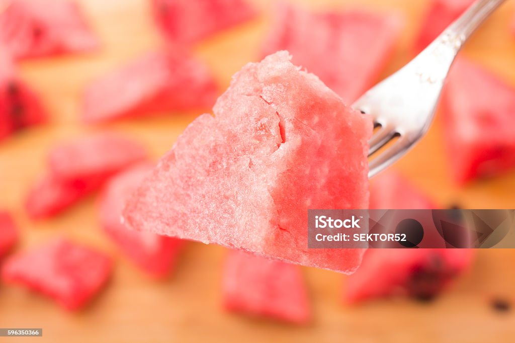 Watermelon on a Watermelon on a board isolated Food Stock Photo