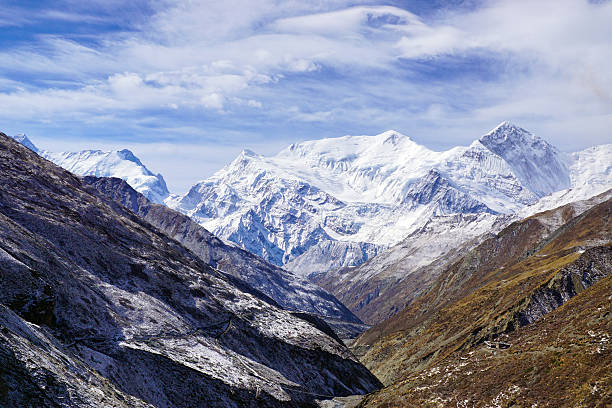 istock Mountain view Annapurna Himal in valley of Khola river 596351502