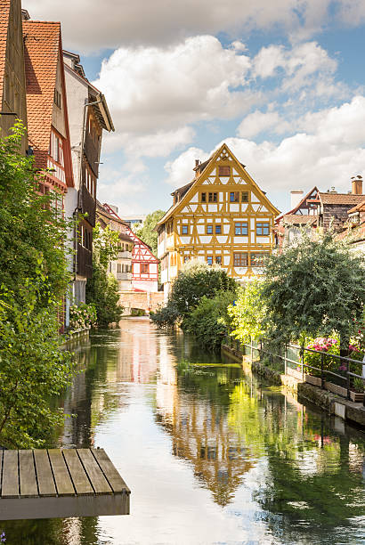 Historic old town of Ulm The historic Fischerviertel (fishermen's quarter) in the historic old town of Ulm (Germany) ulm germany stock pictures, royalty-free photos & images