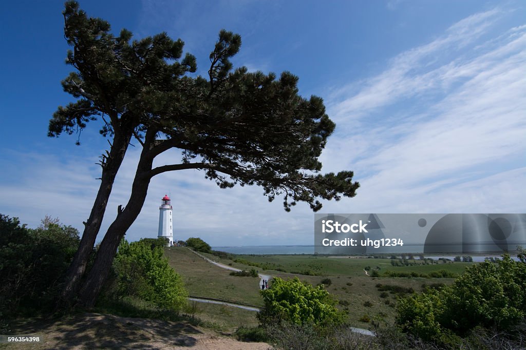 Lighthouse Dornbusch at Hiddensee The lighthouse Dornbusch at the island Hiddensee, Germany. Architecture Stock Photo