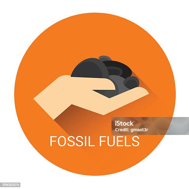 Fossil Fuels Icon Stock Illustration - Download Image Now - Abstract, Backgrounds, Business Finance and Industry