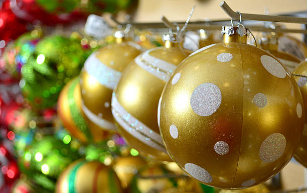 istock Colorful christmas balls 596357870