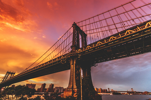 Manhattan Bridge in New york city