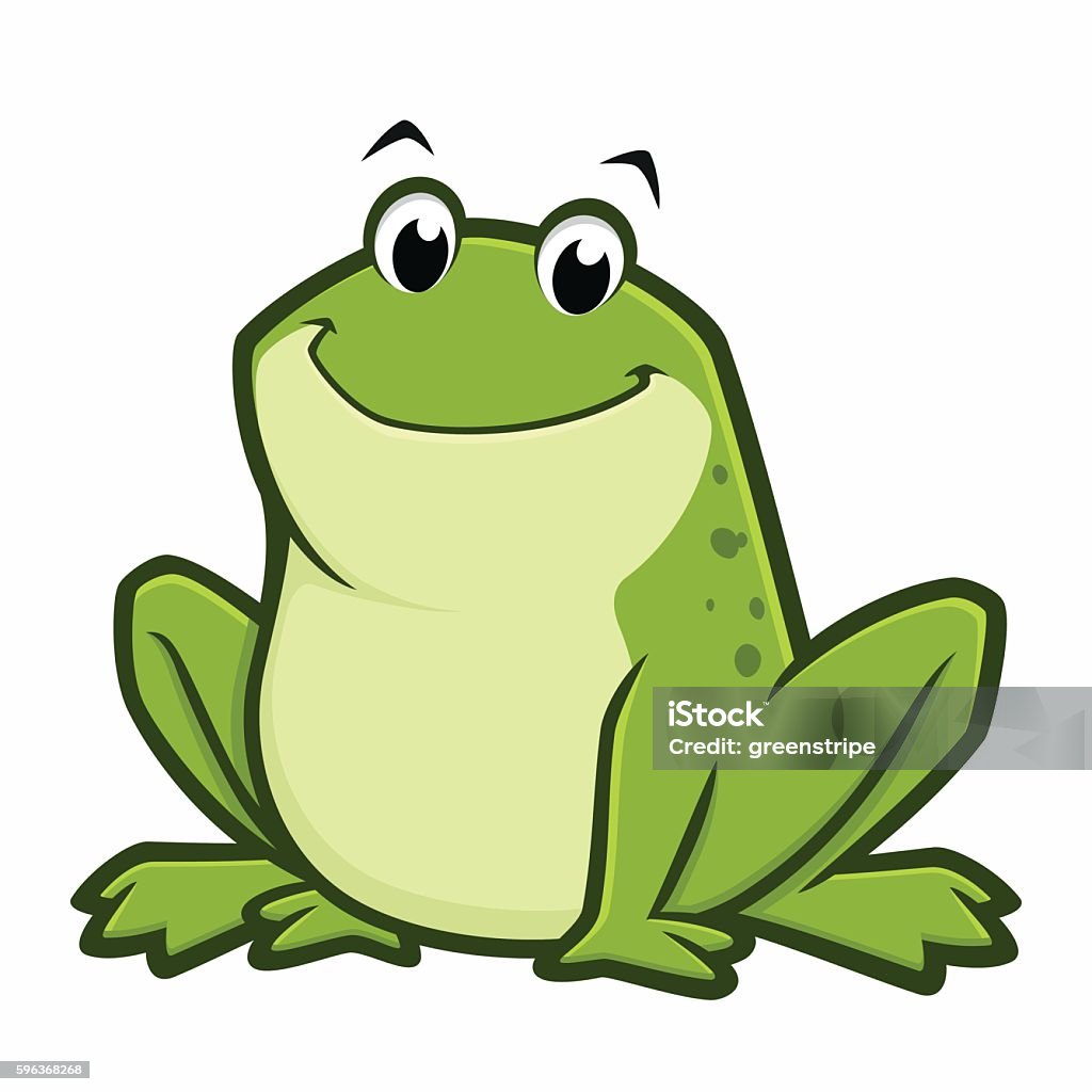 Dessin animé Fat Frog - clipart vectoriel de Grenouille libre de droits