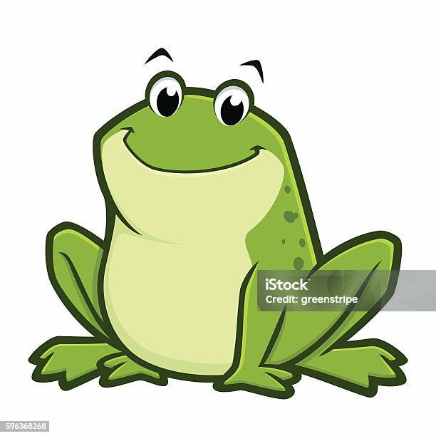 Dessin Animé Fat Frog Vecteurs libres de droits et plus d'images vectorielles de Grenouille - Grenouille, Cartoon, Griffonnage