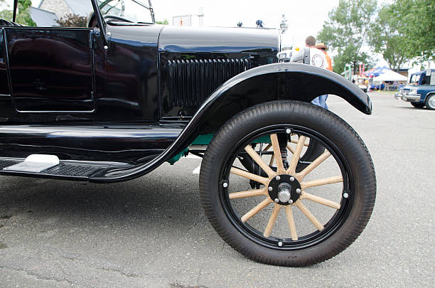 Antique Car: Ford T 1925 Rimouski, Canada - August 7, 2016: This is at an Antique Car Show Exposition during a weekend in Rimouski.  model t ford stock pictures, royalty-free photos & images