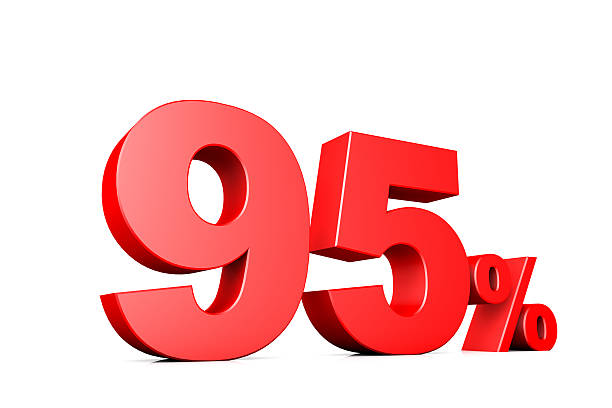 istock 3d illustration business number 95 percent 596372132