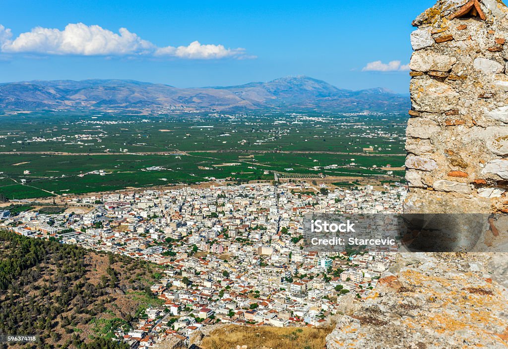 Greece - Argos town view from Larissa Castle City Stock Photo