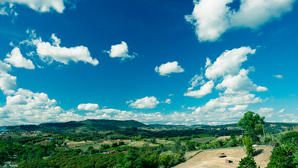 Cloud sky and mountain stock photo