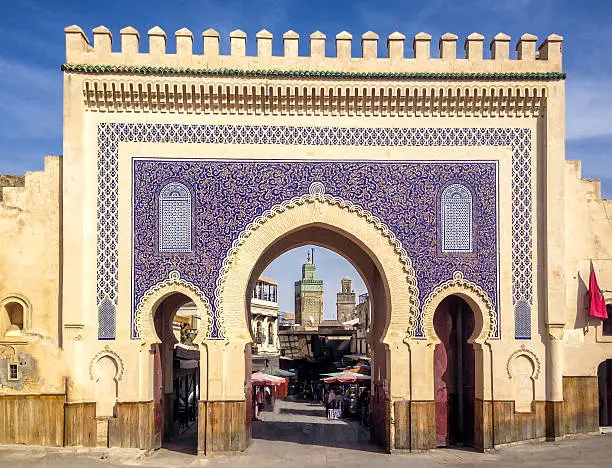 Bab Bou Jeloud gate (Blue Gate) - Fez, Morocco