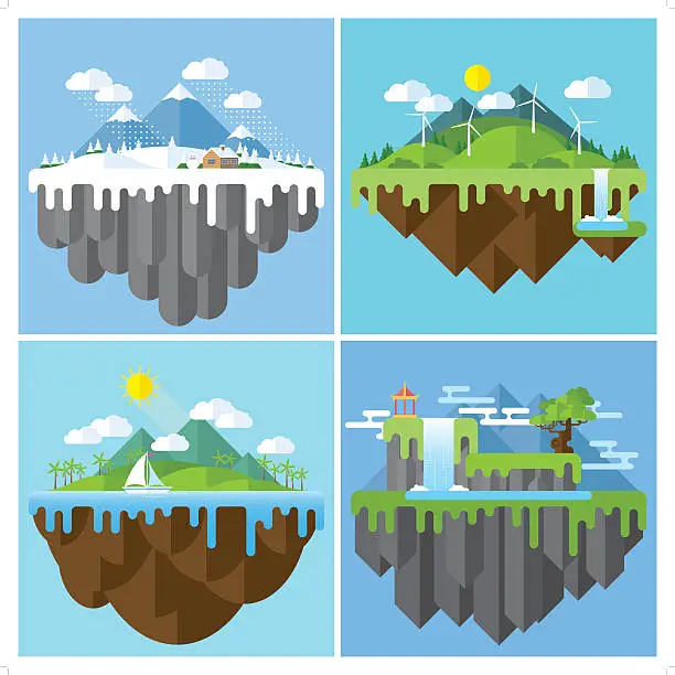 Vector illustration of best nature location