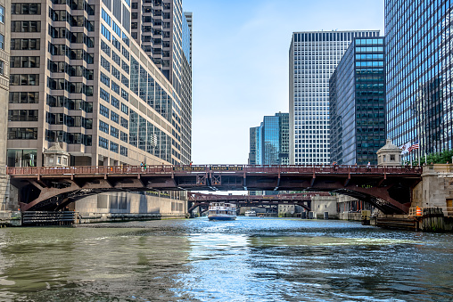 Chicago River Madison Street Bridge