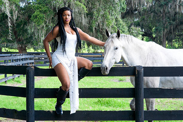 Free Stock Photo of Woman Riding on the Back of a Black Horse ...