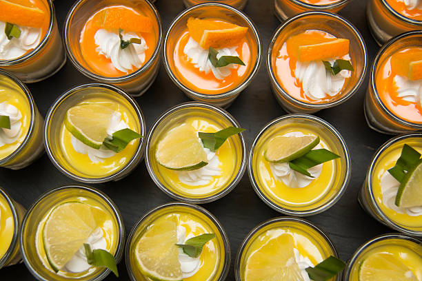 istock delicious mini desserts  decoration  in glass 596384854