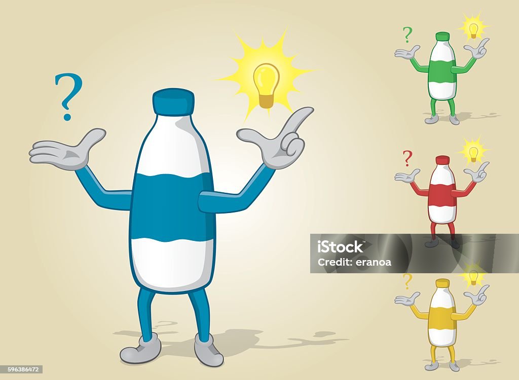 Question Milk Milk Bottle With Question And Answer Stock Illustration - Download ...