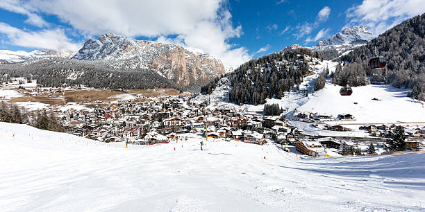 istock Mountain village in the Dolomites 596387178