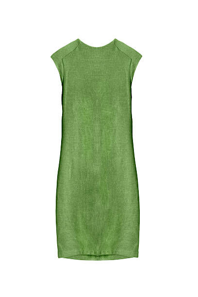 istock Green dress isolated 596387268
