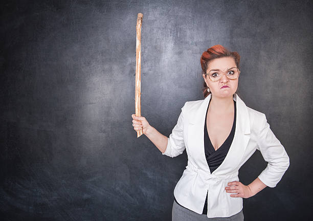 Reference Photo Angry Teacher Ruler 60+ Angry Teacher With Wooden Stick Stock Photos, Pictures & Royalty ...