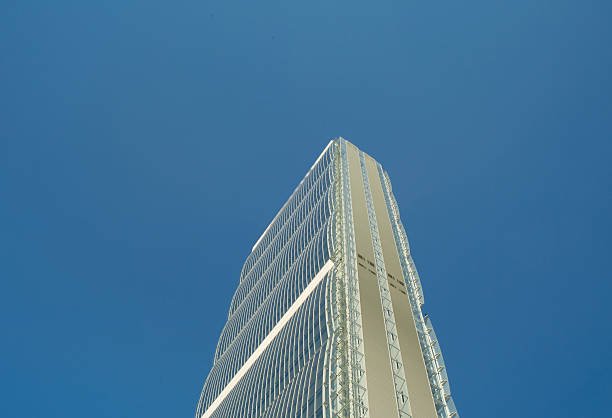 istock Modern skyscraper and sky in the city 596388742