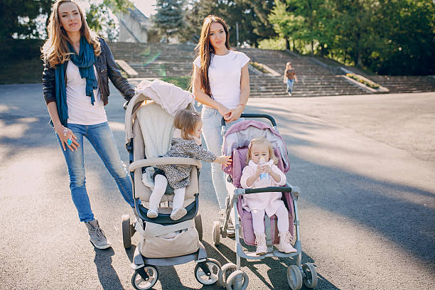 istock Family walk in the park 596389328
