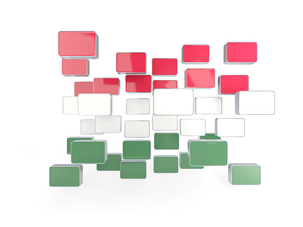 istock Flag of hungary, mosaic background 596389918