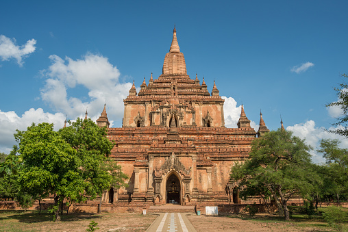 Sulamani temple the most beautiful ancient heritage of the plain of Bagan the first empire of Myanmar.