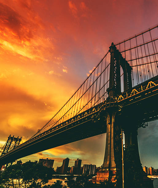 Manhattan Bridge in New york city