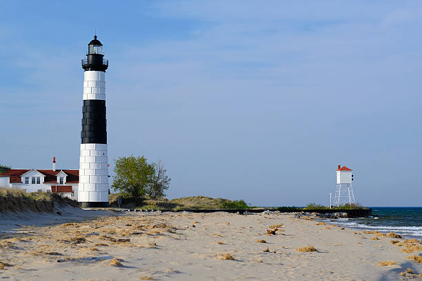 istock Big Sable Point Lighthouse in dunes, built in 1867 596771724