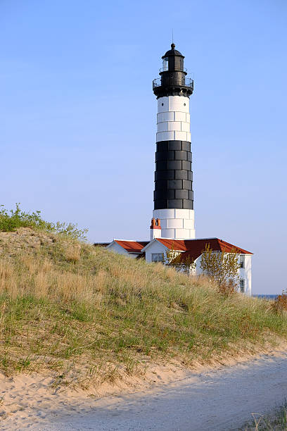 istock Big Sable Point Lighthouse in dunes, built in 1867 596771870