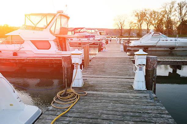 Marina on Lake Cayuga at Ithaca, New York