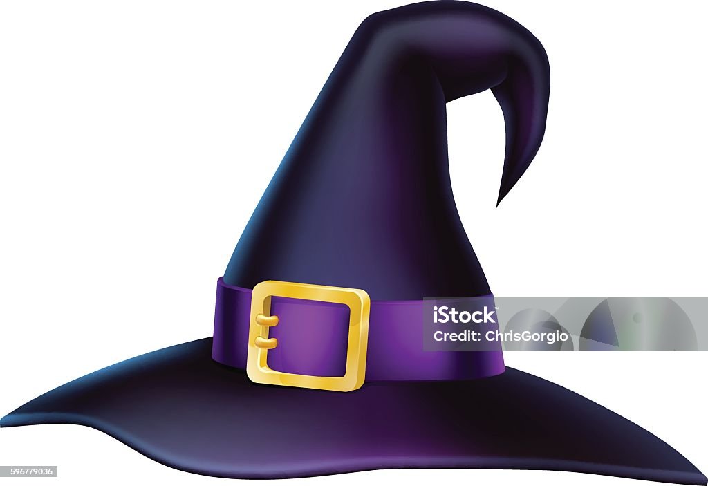 Cartoon Halloween Witch Hat Stock Illustration - Download Image Now - Witch's Witch, Halloween - iStock