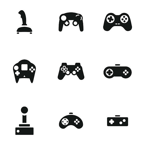 조이스틱 벡터 아이콘 - gaming equipment stock illustrations