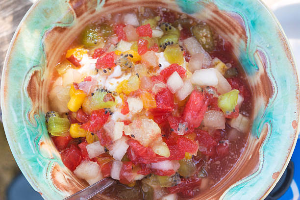 istock Greek fruit salad with yogurt 596782638