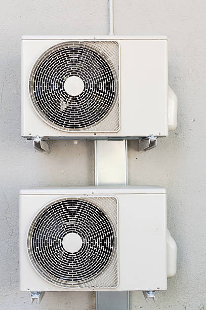 istock Two compressors of air conditioners 596790040