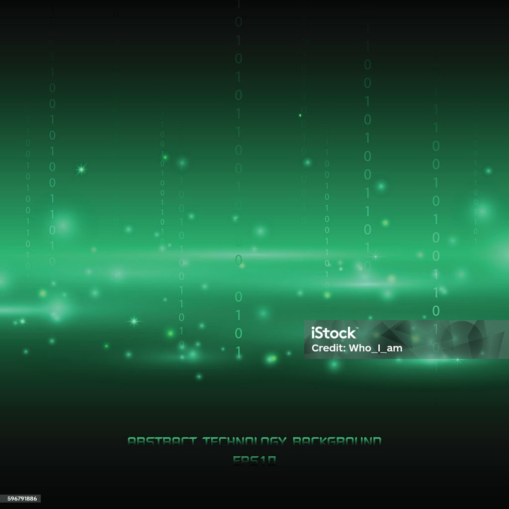 Absrtract Technology Binary Code Background Stock Illustration ...