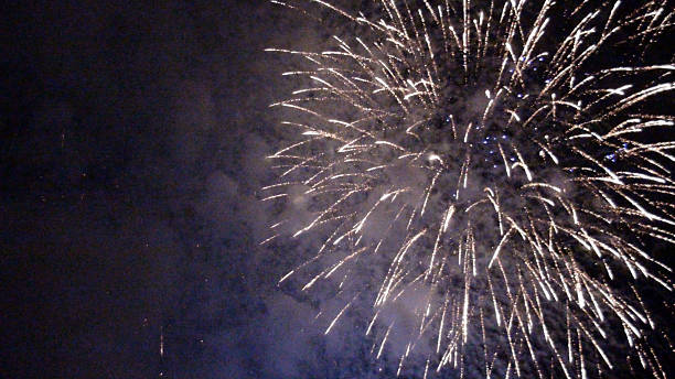 istock Scene Of Summer Season Fireworks 596792688