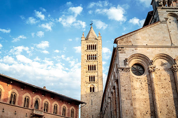 istock view of italian bell tower and cathedral 596793150